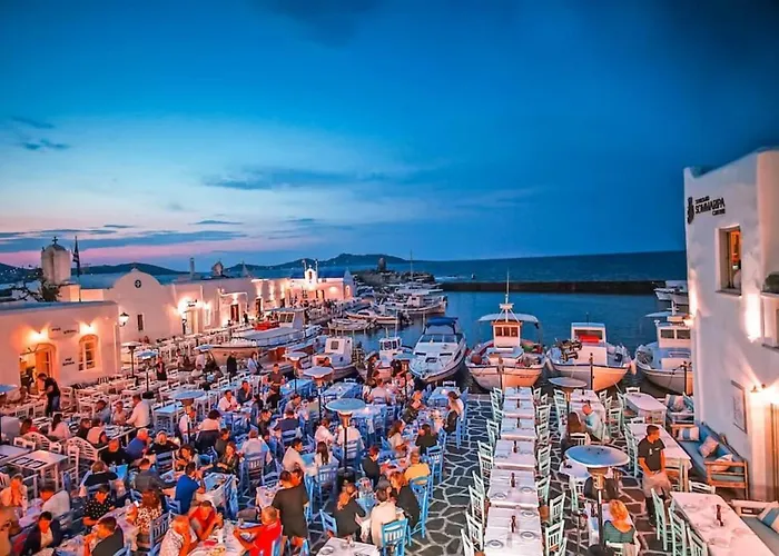 Heritage With Terrace In The Trendy Port Of * Naousa (Paros)